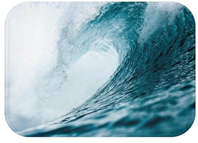 Fabulous Badezimmerteppich Welle Meer Ozean Wasser Foto Marine Tauchen Surfen Bali – Maße: 60 x 40 cm