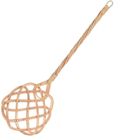Envenzo Carpet Beater Wicker Rattan Rug Cleaner Dust Sofa Basher Dogs Cats Pet Hair Mats Duster Carpet Rug Beater Durable Duster Carpet Rug Beater Durable