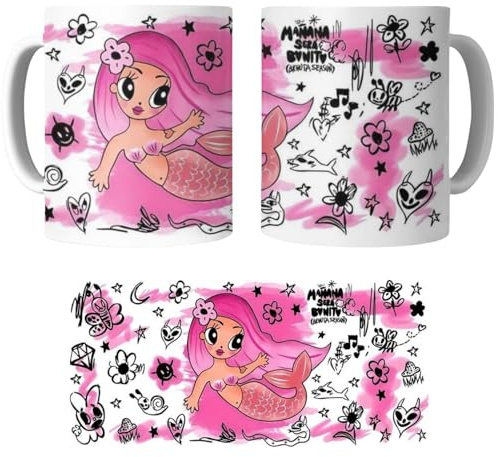 Grupo Darik Taza de Café Estilo Urbano - Diseño Vibrante y Exclusivo Karol G, Ideal para Amantes de la Música y el Estilo Latino