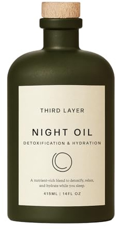 Third Layer Castor Oil Body Oil – 100% Organic, Cold-Pressed, Hexane-Free with Magnesium & Frankincense for Skin Hydration & Evening Self-Care, Night Oil (14 fl oz)