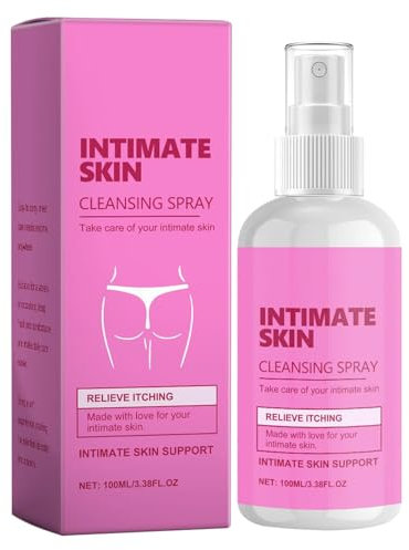 Gentle Vaginal Odour Protection Spray, Women Intimate Care Spray, Daily External Feminine Hygiene, Effective, Freshens and Hydrates, 100ml Non-Irritating for Daily Protection