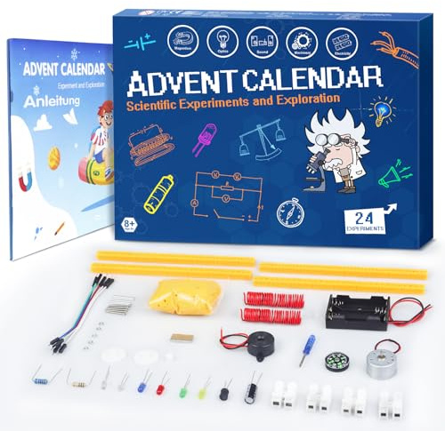 Calendrier de l'Avent 2025, 24 jours d'expériences scientifiques de Noël, compte à rebours pour les jeunes enfants qui aiment la science