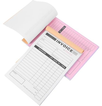 DOITOOL 2stücke Pack Belegbuch Für Kleinunternehmen Bestellformularblock Für Effizientes Auftragsmanagement Finanzdokumentation Bedarfsartikel Für Unternehmen Belegbuch Für
