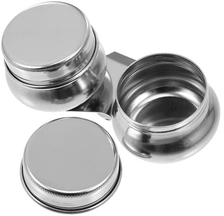 jojofuny 3Stücke Farbbecher für Ölmalerei Professionelle Palettenbecher mit Deckel Reinigungsglas für Pinselstifte Kompakt für Malwerkzeuge