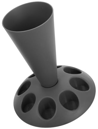 TOGEVAL Piping Bag Stand Nozzles Holder with Slots Plastic Easy to Clean Baking Accessory for Home Bakers Cake Decorating Projects