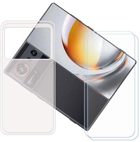 CongJiaLingXi Funda para Nubia Z80 Ultra (6.85) + Screen Protector, Translúcido Suave Silicona Caso + [2 Piezas] Cristal Templado Film Vidrio.