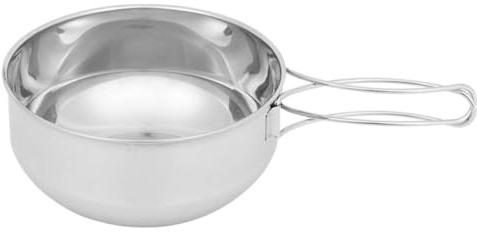 BUGUUYO 1pezzi Ciotola da Campeggio in Acciaio Inossidabile per Attività Outdoor Picnic Escursioni e Viaggi