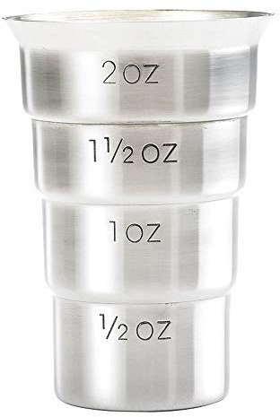 Barfly M37109 Drink Jigger, 2 oz, Stainless w/out Handle