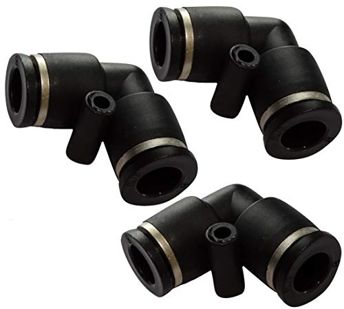 AERZETIX - 3x Racor conexión rápida conector acoplador angular Ф8mm neumático compresor de aire comprimido - C17161