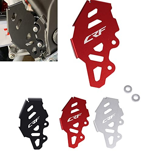 Motorrad Bremse hinten Hauptzylinder Hinterradbremse Hauptbremszylinder Schutz Fersenabdeckung Für Honda CRF300L CRF300 Rally CRF 300 L CRF 300L 2021 2022 (Rot)