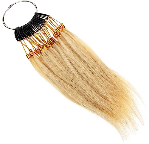 FOMIYES Nuancier De Cheveux Humains Raides 30 Échantillons 9 Nuances Kit Test De Coloration Coiffure Professionnels Accessoires Salon