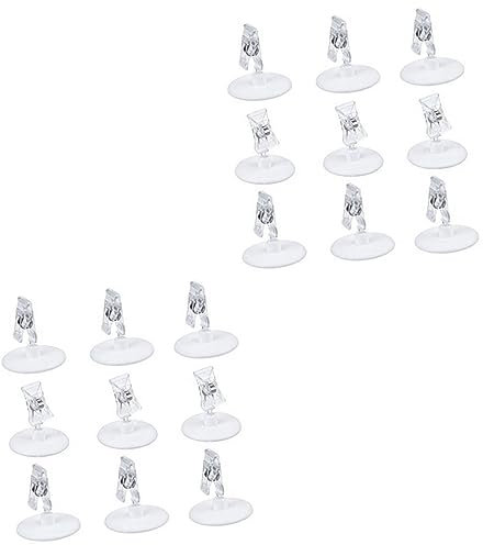 ULTECHNOVO 2 Sätze Stabile Sitz Universal-werbeclips Für Restaurant-supermärkte Weißes Schlichtes Design 9 Stück X 2
