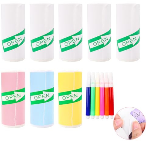 NICKLIN 8 Rollen Thermopapier Kinderkamera Mini Drucker Sticker 57mm