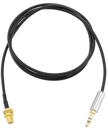 eMagTech Cavo di prolunga da SMA femmina a jack stereo TRS da 3,5 mm, lunghezza 1 m, per collegare una radio a onde corte o un ricevitore radio a un cavo coassiale coassiale per antenna