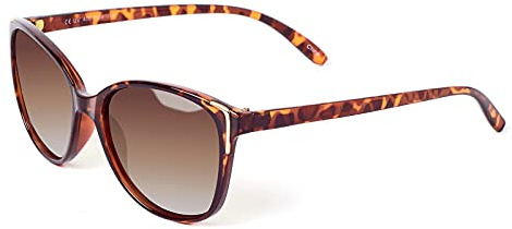 Face Shadow Sonnenbrille Damen Polarisiert Cateye UV400 Schutz | Sunglasses Women Men Ultraleicht Outdoor Autofahren Wandern Angeln, mit Metall Dekoration Modern Unisex