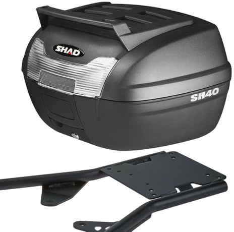 MOTOMENT Bundle Topcase inklusive Gepäckträger Komplettset Shad 40 Liter passend für Honda CBF 1000 F ABS SC64 2010-2013