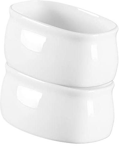 HEALEEP 2pièces Pot à Sucre Céramique Blanc Pur Petits Sucriers Compacts Pour Cubes De Sucre Et Sachets De Thé Support Résistant Et Facile à Nettoyer Pour Maison Café Et Restaurant
