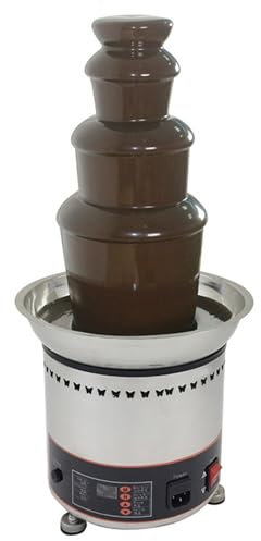 Fontana di Cioccolato Commerciale, Macchina per Fusione in Acciaio Inossidabile a 4 Livelli per Matrimoni, Feste, Buffet