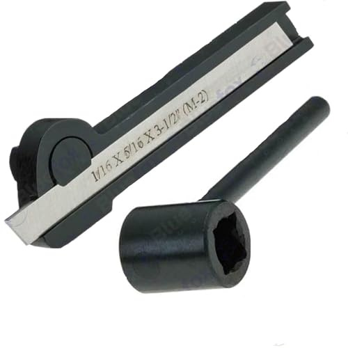 Lathe Parting Off Tool Holder cut off & HSS Blade 1/16 x 5/16 x 3-1/2-Amz392