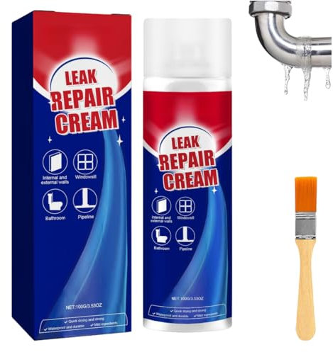 Sellador en aerosol impermeable y a prueba de fugas con brocha. Secado rápido, fácil de aplicar, multisuperficie, resistente a la humedad y al agua.