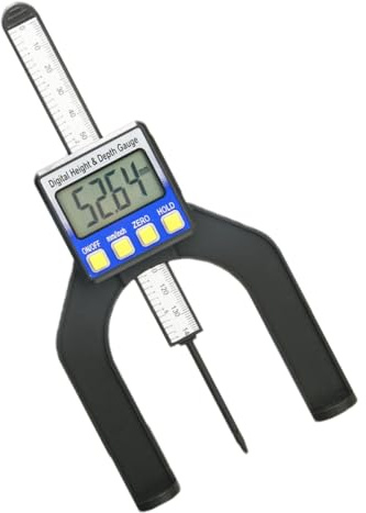 Luxshiny Tiefenmesser Mit Lcd Magnetischer Fuß Für Frästisch Messwerkzeug Für Holzbearbeitung Schaltbar