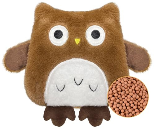 Cojín De Calor Para Microondas, Saco Semillas Microondas Para Bebe Mujeres, Saco De Semillas Para Microondas, Saquito De Semillas Microondas Para Espalda Y Cuello Lumbar Abdomen Alivio Del Dolor(búho)