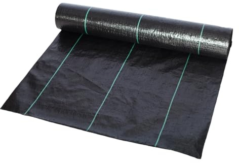 Grass Blocker Tessuto Paesaggio 0,5 x 50 m da Giardino Forniture per Il Controllo ' per giardinieri aiuole di ortaggi Fattoria Vivaio Percorsi Alberi Arbusti Serre