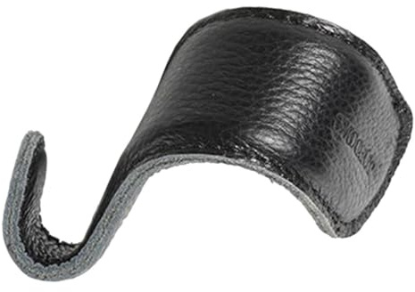 Soporte Forma de S de Envolvente para Empuñaduras Trombón | Empuñadura de Correa Portátil, Protector de Empuñaduras Negro de Cuero Vacuno, Músicos