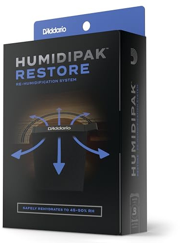 D'Addario Humidipak Guitar Restore Kit, Two-Way Case Humidity Control | Two-way guitar humidity control helps prevent cracks and warping while maintaining ideal case moisture balance.