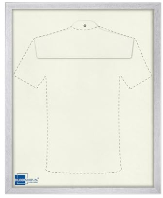 Bildershop-24 Objektrahmen Trikotrahmen Vario inkl. Bügel und Passepartout 60x80cm Mattsilber (lackiert)