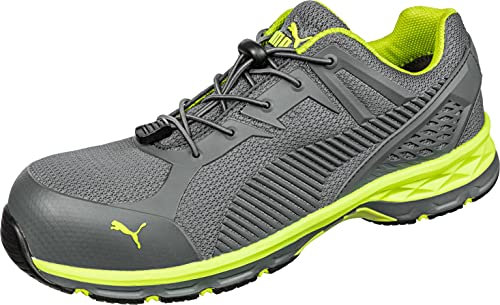 Puma Safety Fuse Motion 2.0 Green Low 643880-43 ESD Sicherheitsschuh S1P Groeße: 43 Grau, Gruen 1 P, Grau Grün, 43 EU