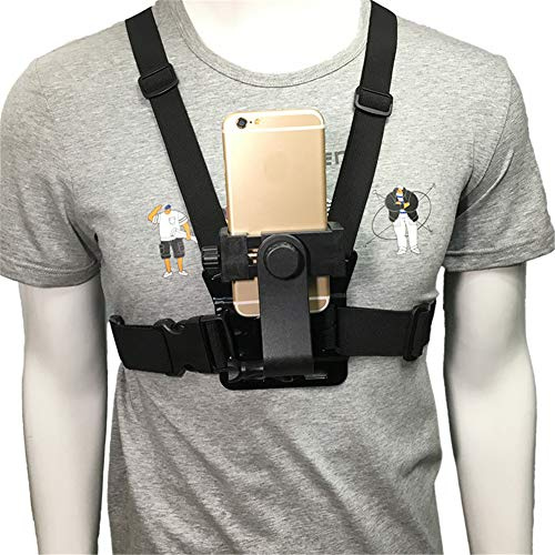 DYHQQ Smartphone-Brusthalterung - Universalhalterung Kompatibel mit iPhone- und Samsung-Telefonhalterung zum Filmen oder Fotografieren