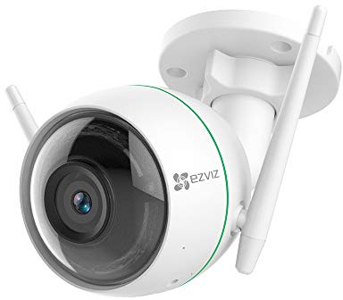 EZVIZ Camera Surveillance Wifi Exterieur 1080P, Camera Exterieur avec Vision Nocturne Avancée jusqu'à 30 m, étanche IP66, Réception Audio, Détection de Mouvement, Compatible avec Alexa Google Home