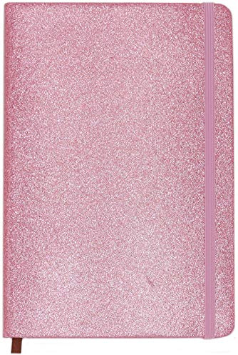 Oxrose Taccuino Pink Glitter - 120 Pagine Con Righe A5