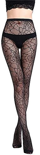 EROSPA® Sexy Spinnennetz Netzstrumpfhose schwarz - Halloween Fasching Karneval - Damen - One Size