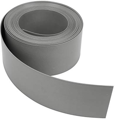 Tubiaz Rasenkante Kunststoff Mähkante Grau 20 m/14 cm Lawn Edging Garten rasenkantenband Blumenbeeten Blumenbeet unsichtbar Rasenbegrenzung