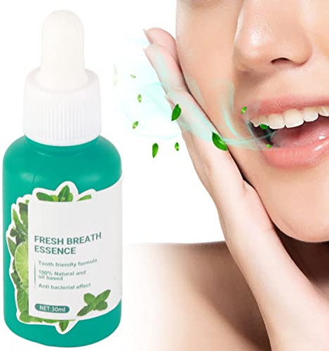 Halitose Remover 2 Pcs Halitosis Eliminating Sérum Gouttes Extrait de Plantes Halitose Sérum 30 Ml Menthe Propre Odeur Extrait de Plantes Halitose Douce Remover