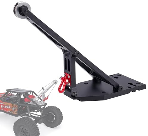 1/10 Scale Aluminium Truck/Tow Truck Crane Arm Kit, 1/10 RC Capra Truck and Tow Build Kit Updates, for 1/10 RC Crawler Axial Capra 1.9UTB Trail Buggy Upgrade Parts (Black)
