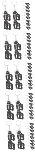 Toyvian 60stücke Gorilla Schlüsselanhänger Geschenkaccessoires Für Tierliebhaber Cartoon Design Leicht Und Tragbar Mitgebsel Für Partys Und Schulanfang