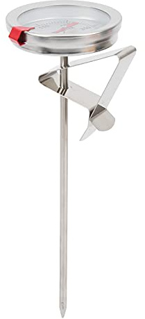 Strumento di Misurazione Termometro per Frittura in Acciaio Inossidabile per Coppa 'olio, Frittura e Grigliatura, con Quadrante a Grande Schermo TTE35125 (15 cm)