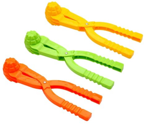 ibasenice 3st Schneeballschlacht-Tool Outdoor-spielspielzeug Für Kinder Schneeball-Clip Winter-schneeschaufel-Spielzeug Outdoor-spielsets Für Kleinkinder Schneeballform Schnee-Enten-Clip