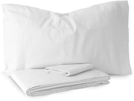 Morbidissimi Set Sacco Copripiumino + 2 federe in Flanella 100% cotone felpato Tinta Unita per letto Matrimoniale BIANCO