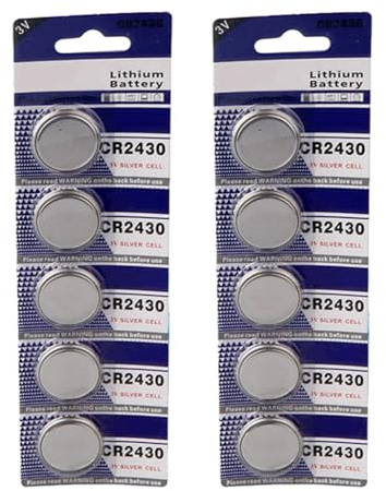HINAYOSAN Lot de 5 piles bouton CR2430 3 V pour appareils électroniques à faible puissance