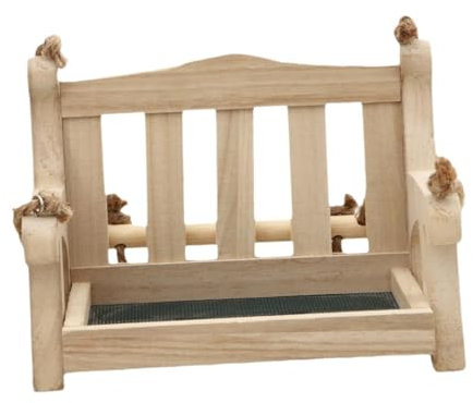 Sharplace Vogelfutterstation Aus Holz, Einfache Reinigung für Finken, Veranda und Garten