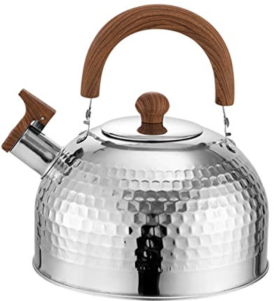 HOLIDYOYO Bollitore In Acciaio Inossidabile Teiera Con Fischio Teiere Bollitore Bollitori Con Fischio Con Infusore Rimovibile e a In Acciaio Inossidabile