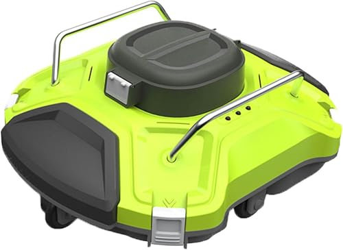PLSZLL Limpiafondos robótico inalámbrico, Aspirador automático de Piscinas de 180 Minutos, Doble Motor, Mayor Potencia de succión, Filtro Fino, Ideal para Piscinas enterradas o elevadas.