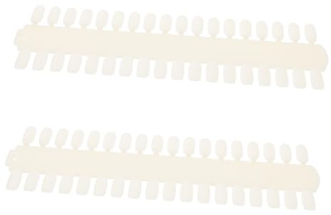 WOONEKY 2pcs Nail Art Color Sample Tips Nail Sticks Practice Training Display Palette Paint at Home DIY