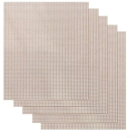 Yuanpgky Lot de 5 tapis de cuisson en silicone haute résistance, 40 x 33 cm, réutilisables pour barbecue sans fibre de verre pour la cuisine et les grillades en plein air
