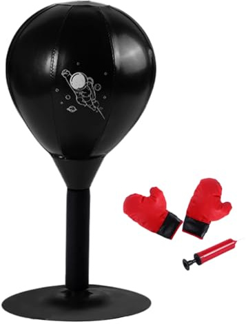 De Boxeo De Escritorio | Cuero PU para Velocidad Y Reflejos,De Boxeo con | para Principiantes Hombres Mujeres Adolescentes Y Aficionados Al Deporte En Salón Dormitorio Y