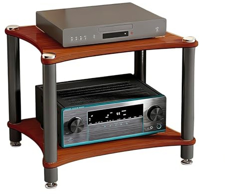Armoire Audio Armoire Pour Équipement De Salle De Conférence Rack Pour Amplificateur Professionnel Amplificateur À Lampes Pour Composants Stéréo Systèmes Home Cinéma Lecteurs DVD(60*48*30cm(2Tier))